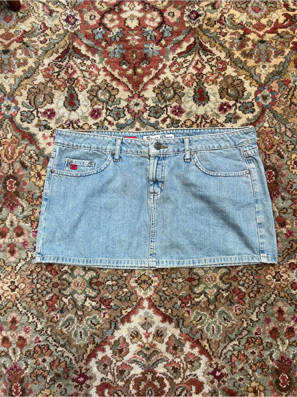 Paris Blues Light Blue Denim Mini Skirt